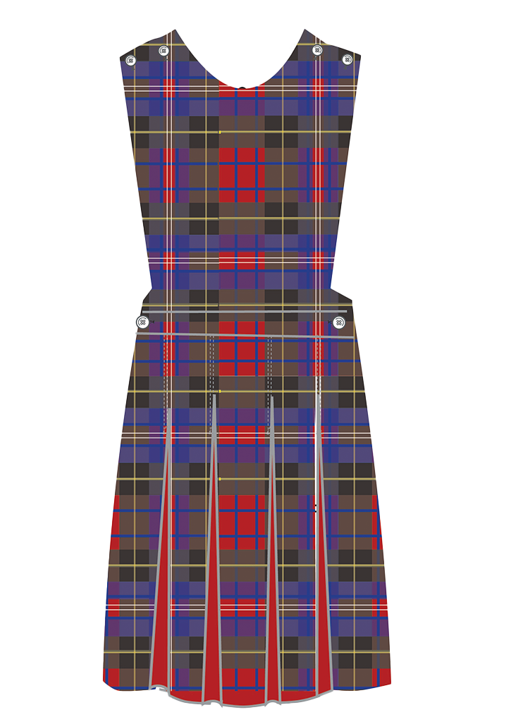 Rangiora New Life School Pinafore Tartan Kids