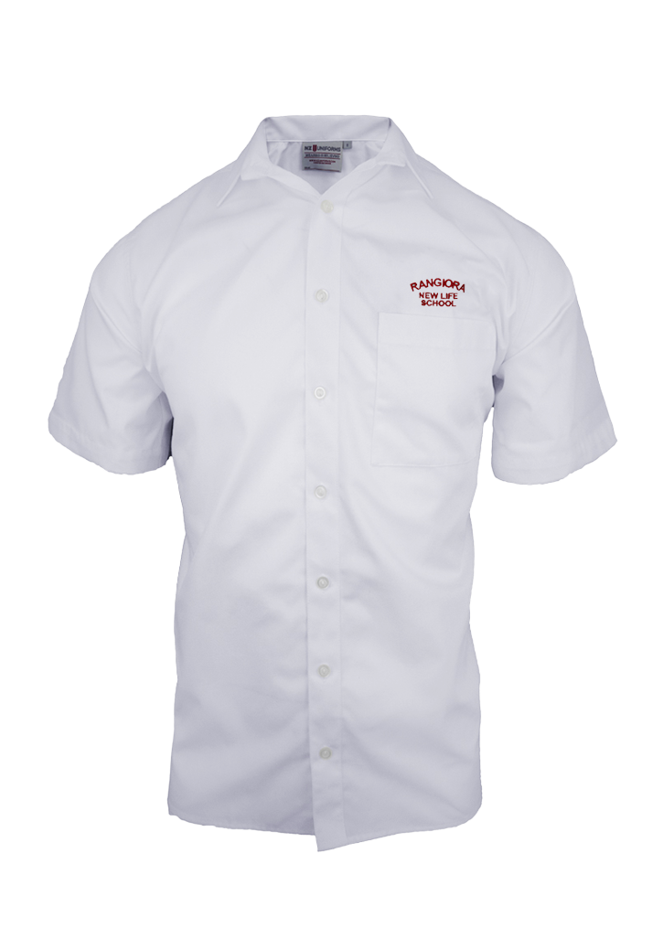 Rangiora New Life Boys SS Shirt White