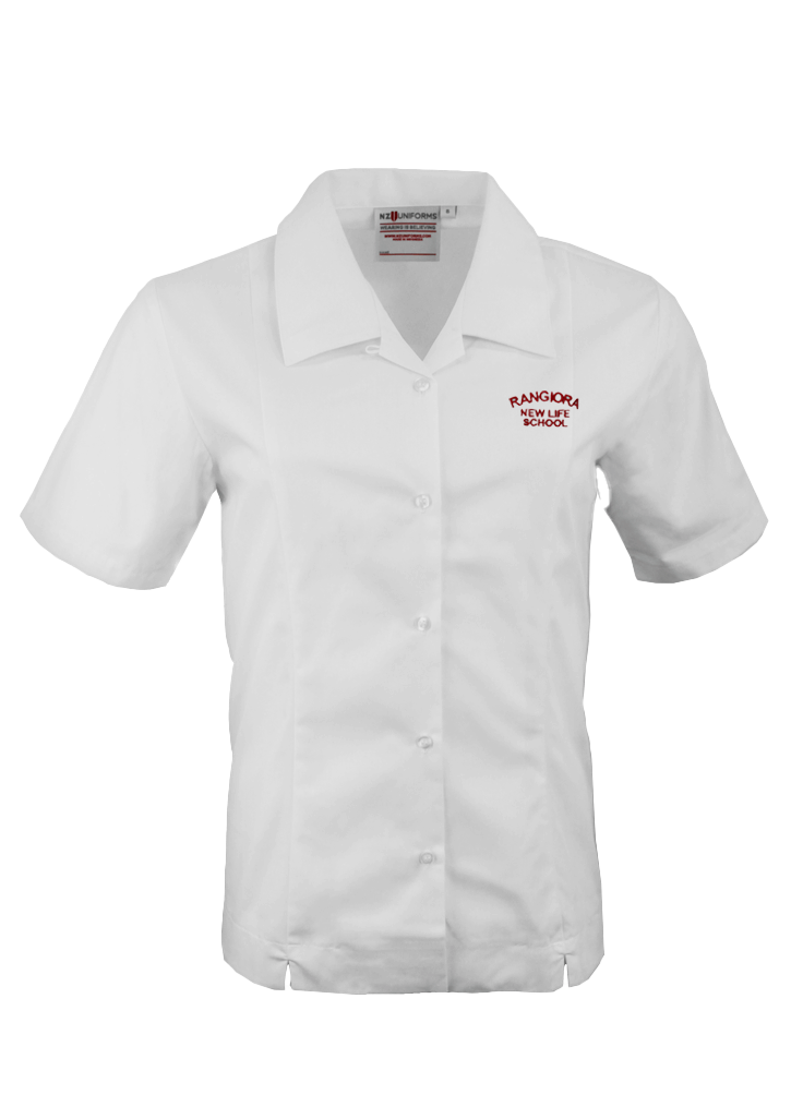 Rangiora New Life School Girls SS Blouse White